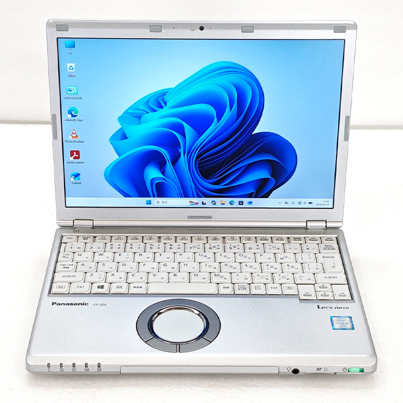 重量約890g 中古パソコン Panasonic Let's note CF-SZ6 Windows11 Pro Core i5 7300U メモリ 8GB SSD 256GB 12.1型 無線LAN Wi-Fi 12インチ B5 本体 / 3ヶ月保証 中古ノートパソコン (7995a)