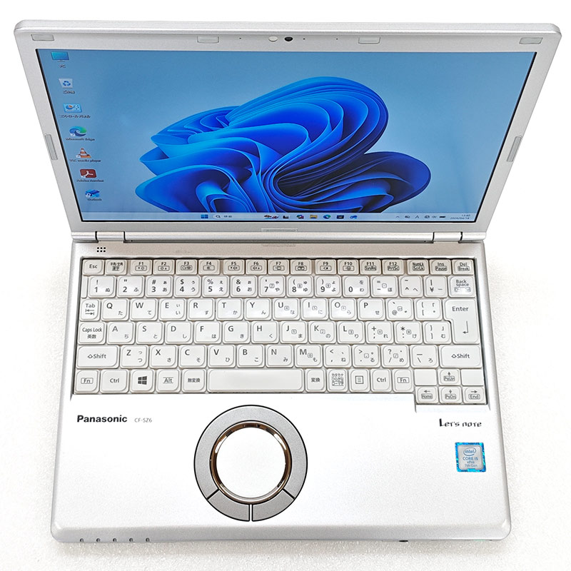 重量約890g 中古パソコン Panasonic Let's note CF-SZ6 Windows11 Pro Core i5 7300U メモリ 8GB SSD 256GB 12.1型 無線LAN Wi-Fi 12インチ B5 本体 / 3ヶ月保証 中古ノートパソコン (7995a)