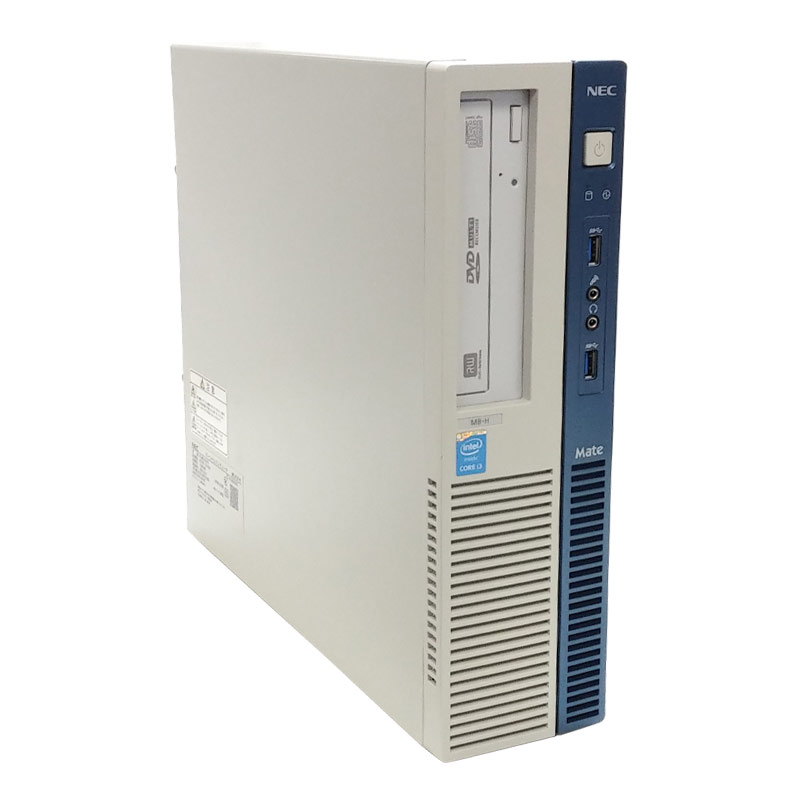 中古パソコン Microsoft Office搭載 NEC Mate MK34L/B-H Windows10 Corei3 4130 メモリ4GB HDD250GB DVDROM (1895of) 3ヵ月保証 / 中古デスクトップパソコン