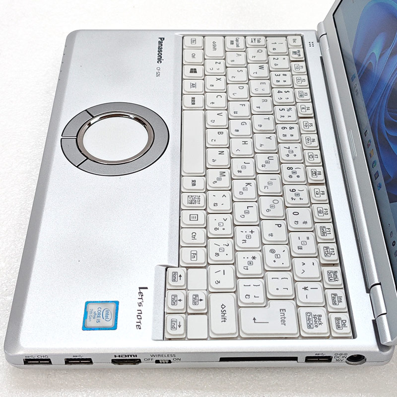 重量約890g 中古パソコン Panasonic Let's note CF-SZ6 Windows11 Pro Core i5 7300U メモリ 8GB SSD 256GB 12.1型 無線LAN Wi-Fi 12インチ B5 本体 / 3ヶ月保証 中古ノートパソコン (7997a)