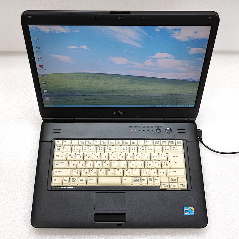 中古ノートパソコン 富士通 LIFEBOOK A550/A WindowsXP Core i3 350M 