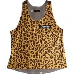 Singlet Box logo Leopard Brown Dot Ladies