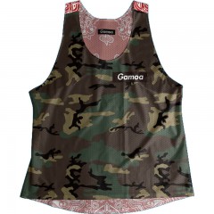 Singlet Box logo Camouflage Red Paisley Ladies