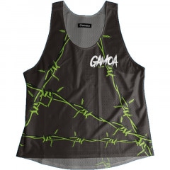 Singlet BlackGreen Barbed wire Ladies