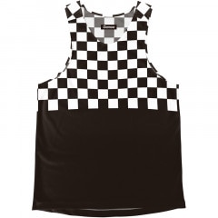 [Easy Order] Singlet Block Check Black