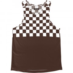 [Easy Order] Singlet Block Check Brown