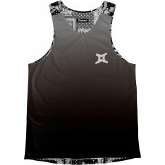 Singlet Paisley Pattern Black