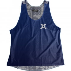 Singlet Paisley Pattern Navy Blue Ladies