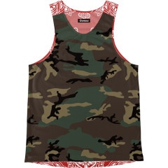 [Easy Order] Singlet Camouflage Red Paisley