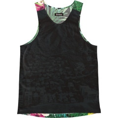 [Easy Order] Singlet Black Tropical