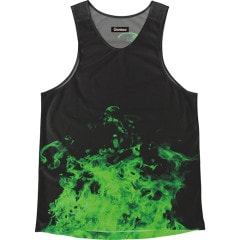 [Easy Order] Singlet Fire Pattern Green