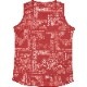 SleevelesT Paisley Pattern Red