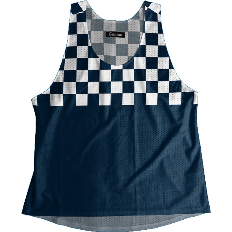 [Easy Order] Singlet Block Check Navy Blue Ladies