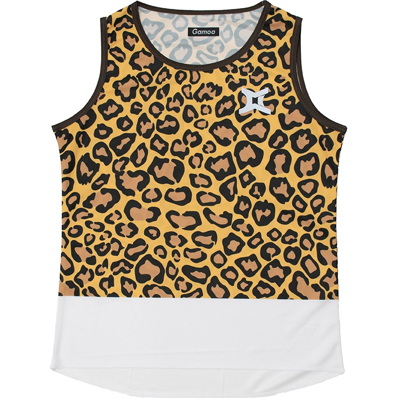 SleevelesT Leopard White