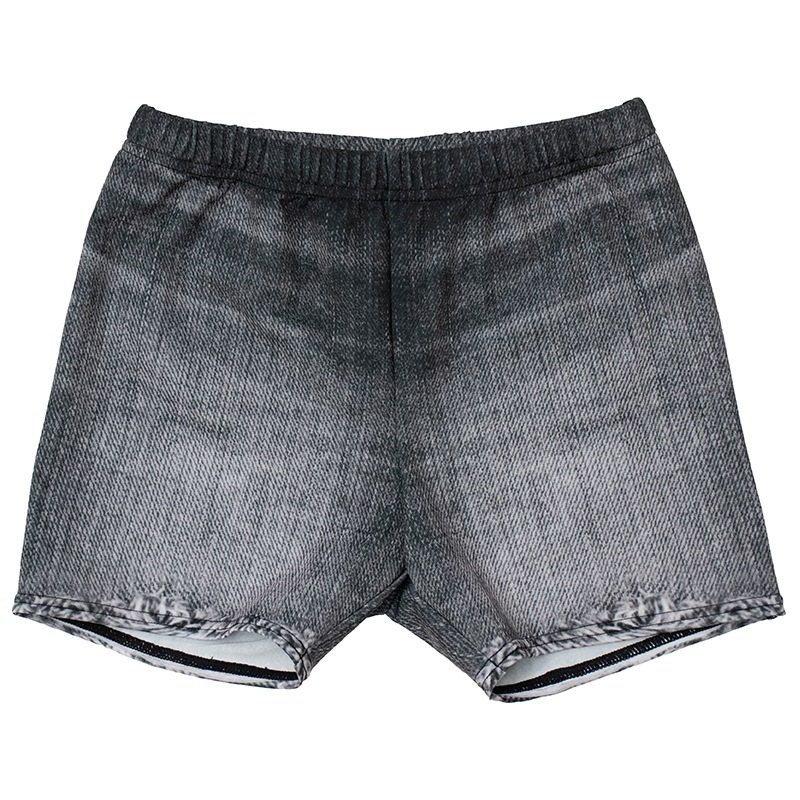 Short Spats Black Denim