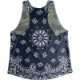 Singlet Camouflage Dark blue Paisley Ladies