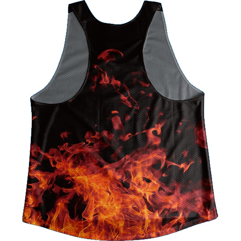 [Easy Order]Singlet Fire Pattern Red