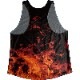 [Easy Order]Singlet Fire Pattern Red