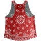 Singlet Camouflage Red Paisley Ladies
