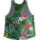 [Easy Order]Singlet Black Tropical