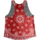 Singlet Box logo Camouflage Red Paisley Ladies