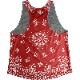 [Easy Order] Singlet Camouflage Red Paisley