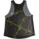 Singlet Black��Green Barbed wire Ladies