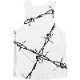 Singlet White Barbed wire