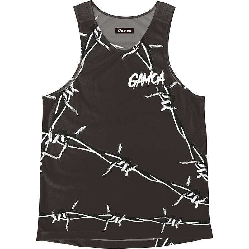 Singlet Black Barbed wire