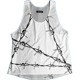[Easy Order]Singlet White Barbed wire Ladies