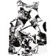 Singlet Rose Pattern White