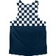 Singlet Block Check Navy Blue