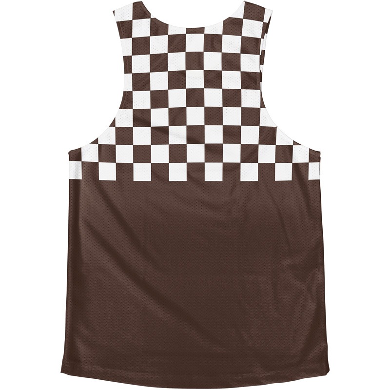 Singlet Block Check Brown