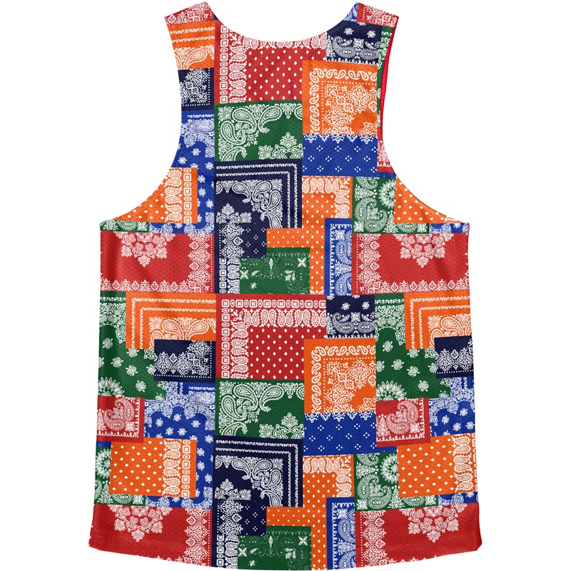 Singlet Paisley Pattern Colorful