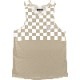 Singlet Block Check Beige