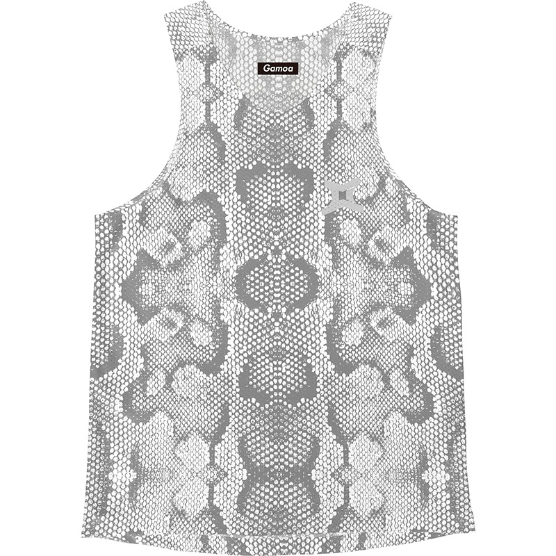 Singlet Python Pattern White