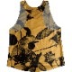 Singlet Rose Pattern Orange Ladies