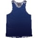 [Easy Order] Singlet Paisley Pattern Navy Blue