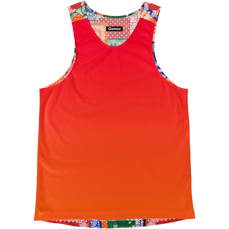 [Easy Order] Singlet Paisley Pattern Colorful