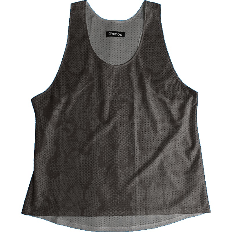 [Easy Order] Singlet Python Pattern Black Ladies