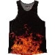 [Easy Order] Singlet Fire Pattern Red