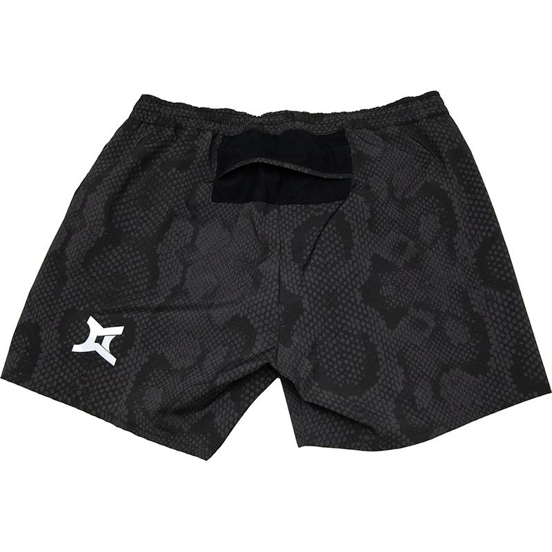 SHORTS Python Pattern Black