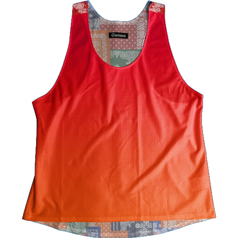 [Easy Order] Singlet Paisley Pattern Colorful Ladies