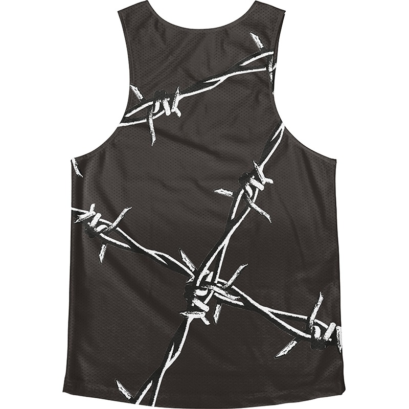 [Easy Order] Singlet Black Barbed wire