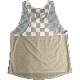 Singlet Block Check Beige Ladies