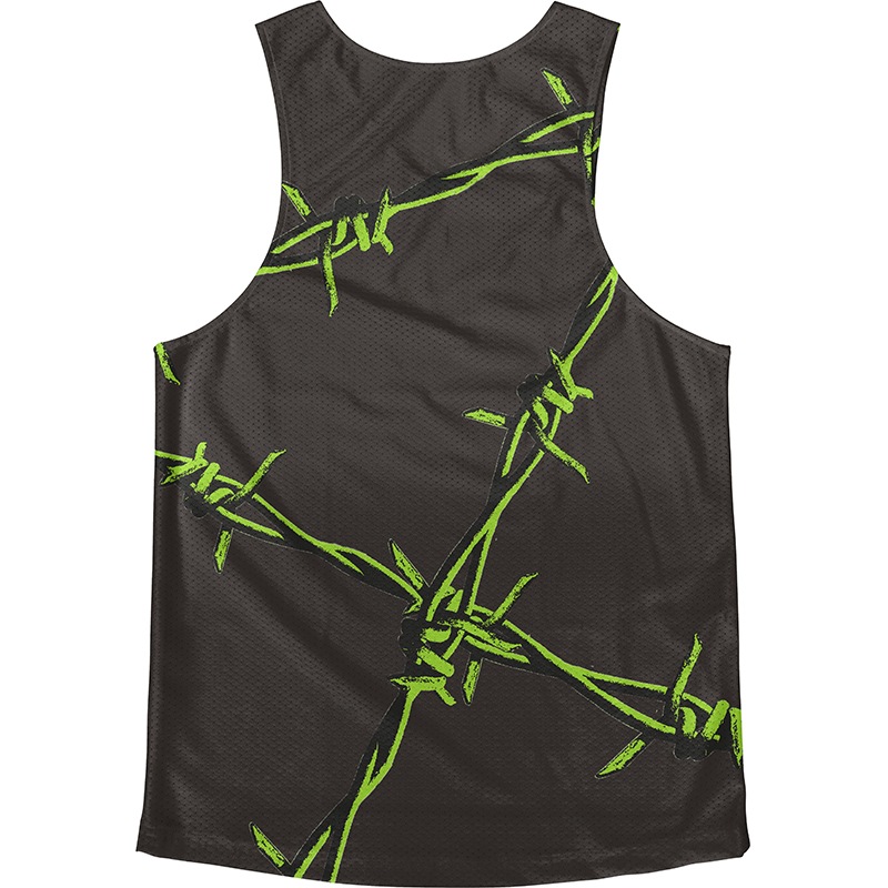 [Easy Order] Singlet BlackGreen Barbed wire