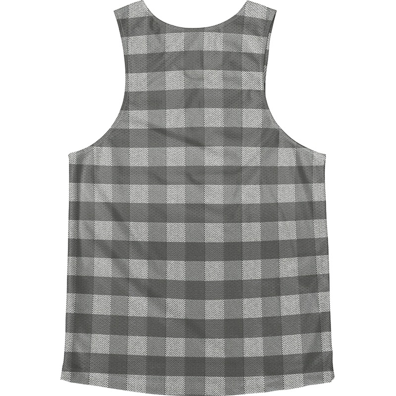 Singlet Ombre Check White