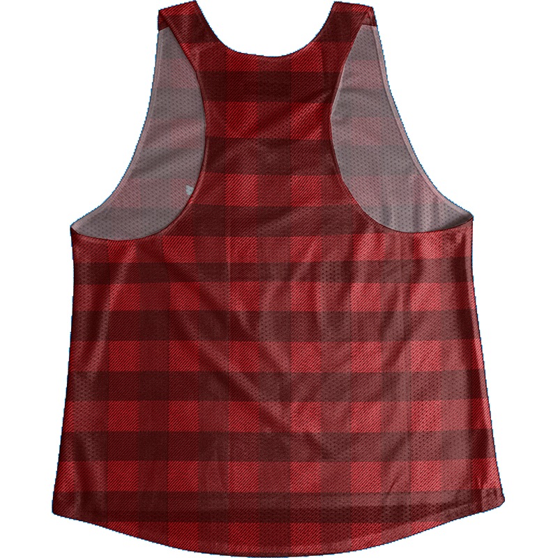 Singlet Ombre Check Red