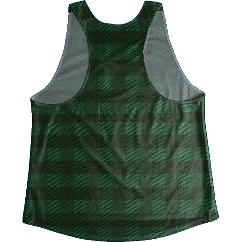 [Easy Order]Singlet Ombre Check Green