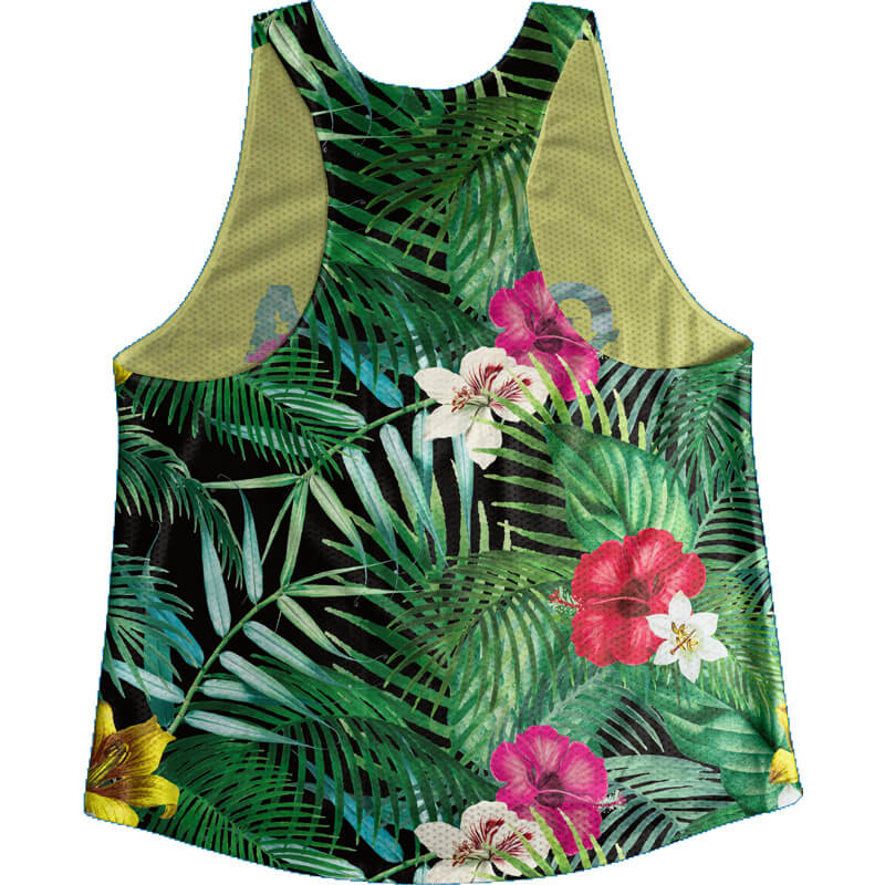 Singlet Yellow Tropical Ladies